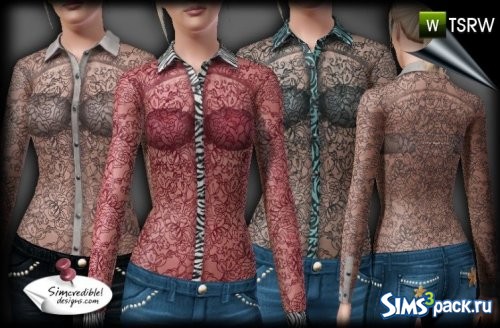 Блуза Lace Chemise от SIMcredible!