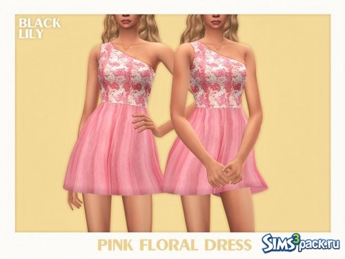 Платье Pink Floral от Black Lily