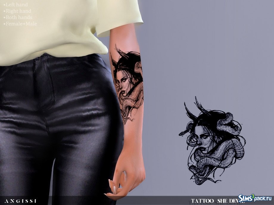Татуировка She-devil от ANGISSI.