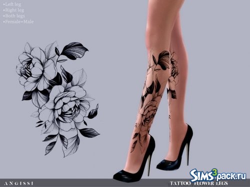 Татуировка Flower от ANGISSI