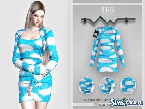 Платье Cloud Print от busra-tr