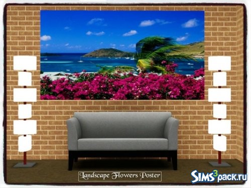 Постер Landscape Flowers от Xo.dess