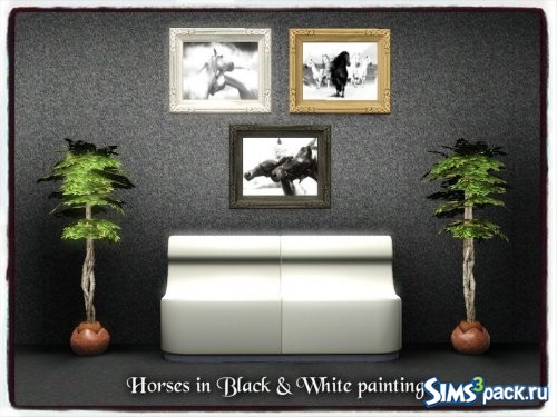 Картины Horses in Black & White от Xo.dess