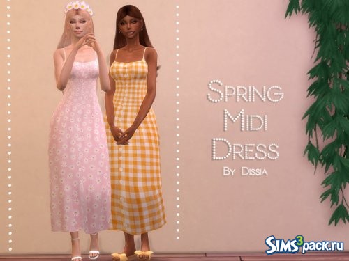 Миди - платье Spring от Dissia