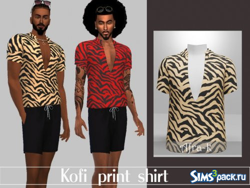 Рубашка Kofi print от akaysims