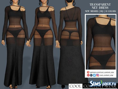 Платье Transparent Net от sims2fanbg