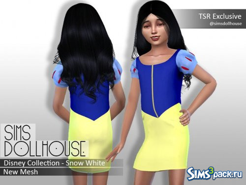Платье Snow White от SimsDollhouse