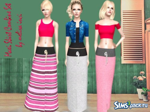 Сет Maxi Skirt Combine от melisa inci