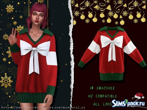 Платье - свитер Christmas present от _zy