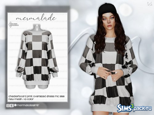 Платье Checkboard Print от mermaladesimtr