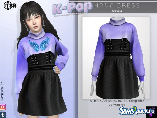 Платье K-POP Hana от KaTPurpura