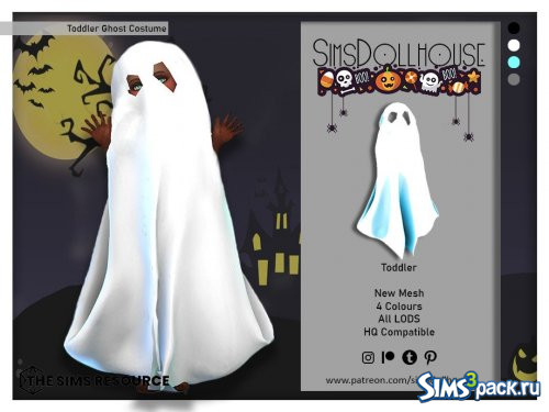 Костюм Little Ghost от SimsDollhouse