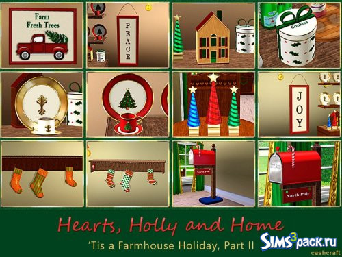 Сет Hearts Holly and Home II от cashcraft