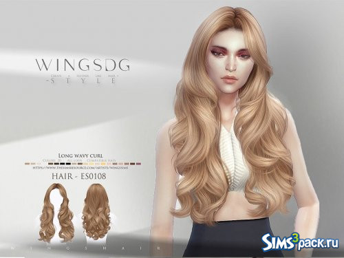Прическа Long wavy curl от wingssims