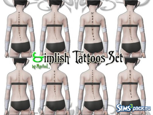 Татуировки Simlish от murfeel