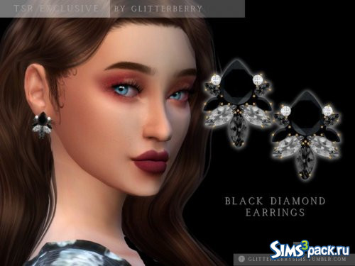 Серьги Black Diamond от Glitterberryfly