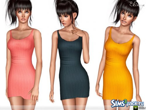 Платье Ribbed Scoop Neck Bodycon от Harmonia