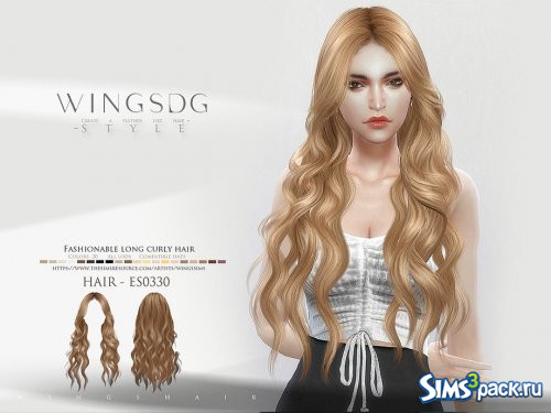Прическа Fashionable long curly от wingssims