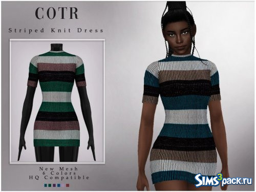 Мини - платье Striped Knit от ChordoftheRings