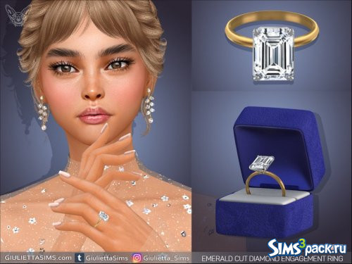 Кольцо Emerald Cut Diamond от feyona