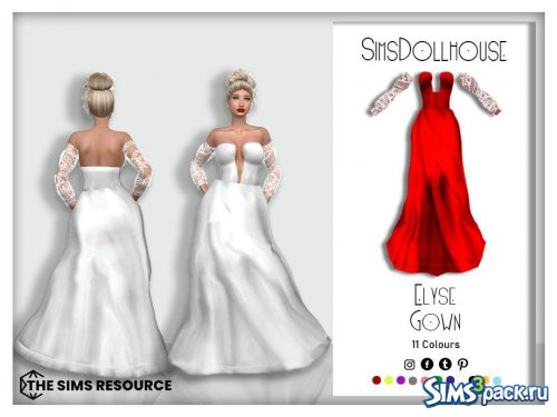 Вечернее платье Elyse от Sims Dollhouse