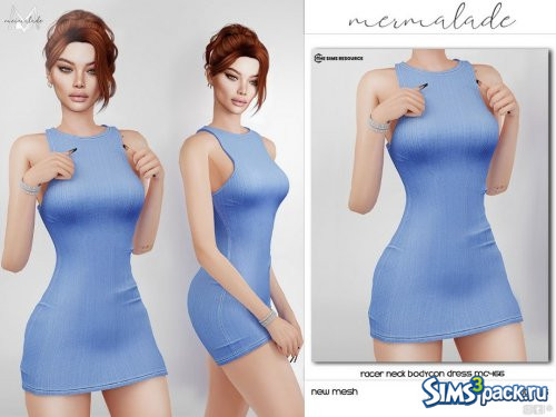 Платье Racer Neck Bodycon от mermaladesimtr