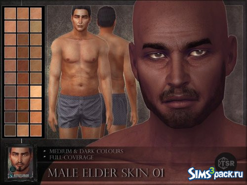 Скинтон Male Elder #01 - Medium and dark colours от RemusSirion