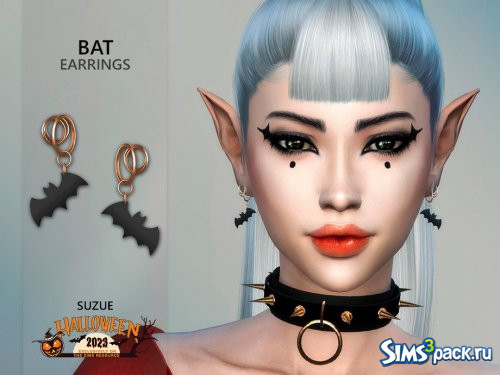 Серьги Halloween Bat от Suzue