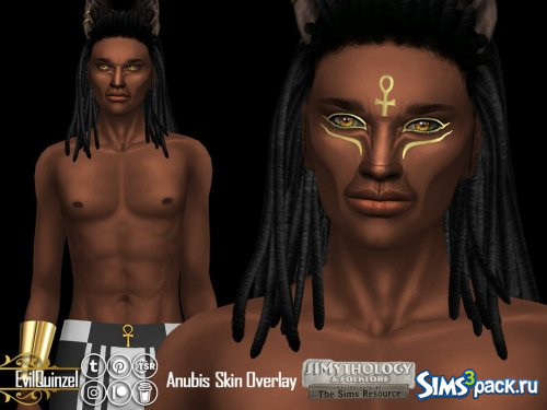 Скинтон SIMythology - Anubis от EvilQuinzel