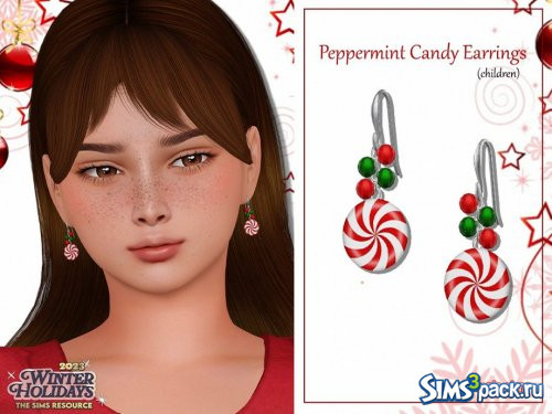 Серьги Peppermint Candy от WisteriaSims