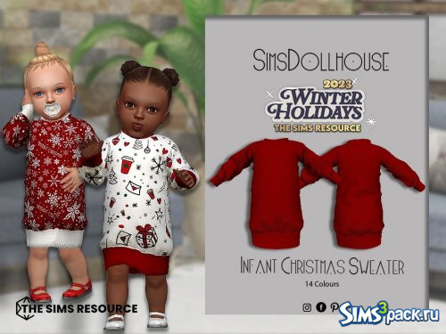 Свитер Infant Christmas от SimsDollhouse