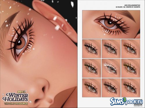 Ресницы с блестками Maxis Match 2D от cosimetic