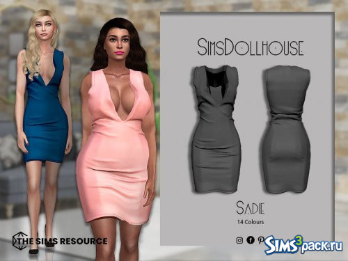 Платье Sadie от SimsDollhouse