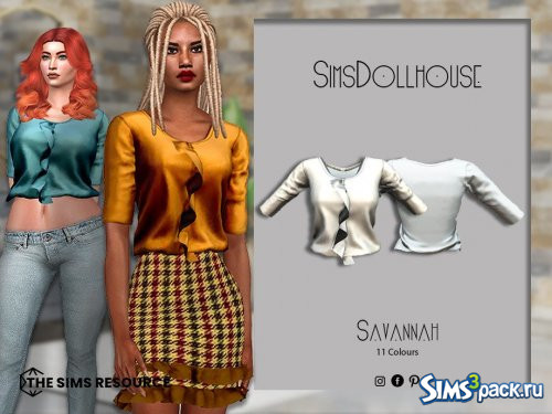 Блуза Savannah от SimsDollhouse