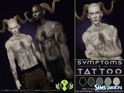 Татуировка Symptoms от unidentifiedsims