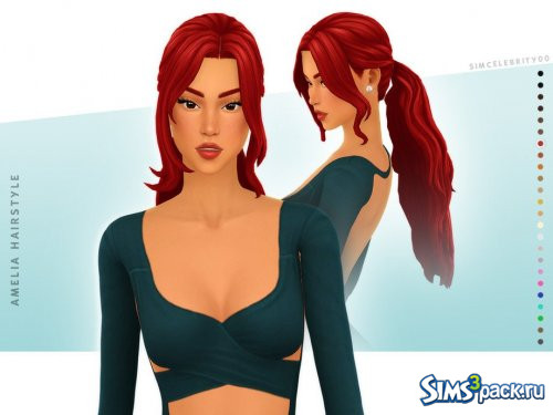 Прическа Amelia от simcelebrity00