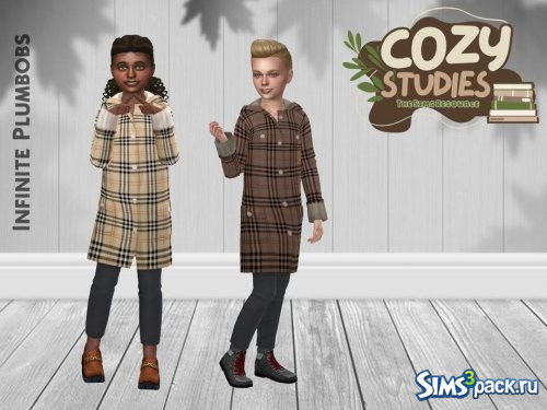 Пальто Cozy Studies Plaid Rain Mac от InfinitePlumbobs