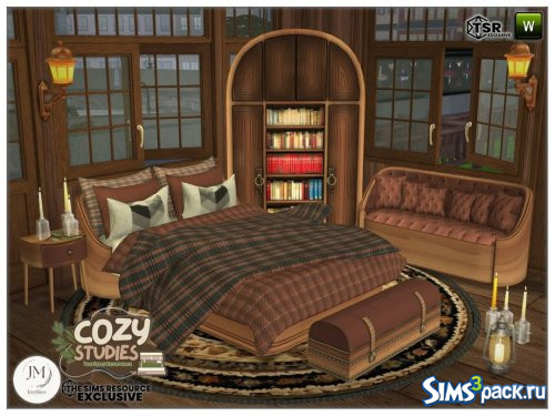 Сет Cozy studies Noak bedroom от jomsims