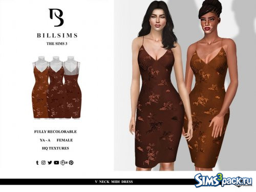 Миди-платье от Bill Sims