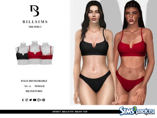 Спортивный топ-бикини от Bill Sims
