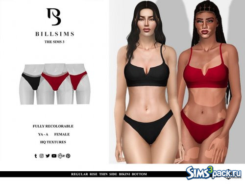 Тонкое бикини низ от Bill Sims
