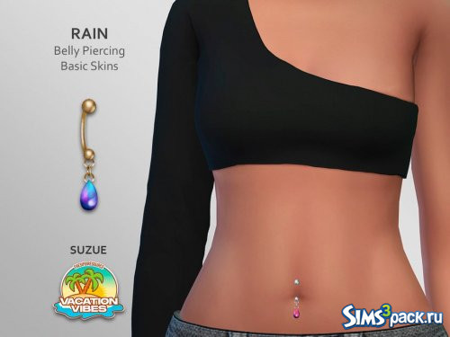 Серьга для пирсинга живота от Suzue