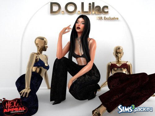 Брюки с цветочным кружевом от D.O.Lilac