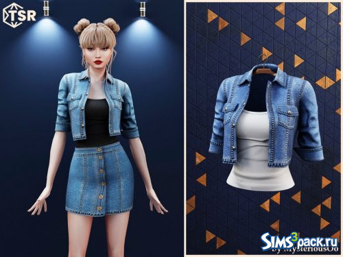 Коркая джинсовая куртка и футболка от MysteriousOo