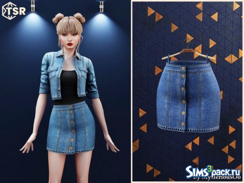 Короткая джинсовая юбка от MysteriousOo