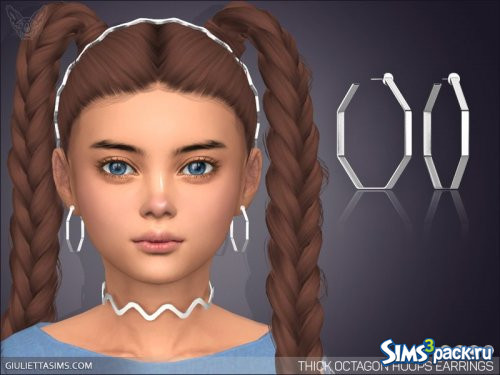 Серьги - кольца для детей от Feyona