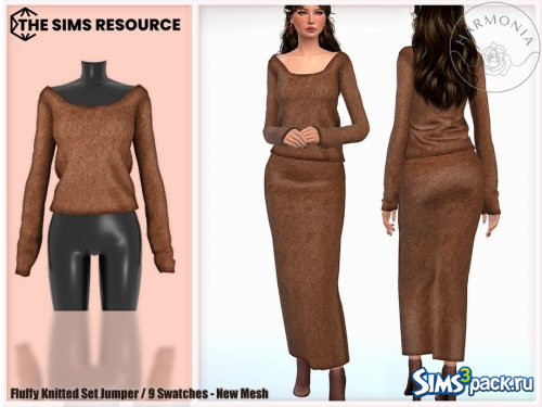 Пушистый вязаный джемпер от Harmonia