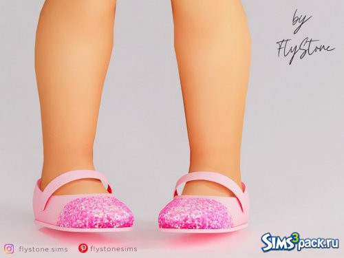 Балетки с блёстками для малышей от FlyStone