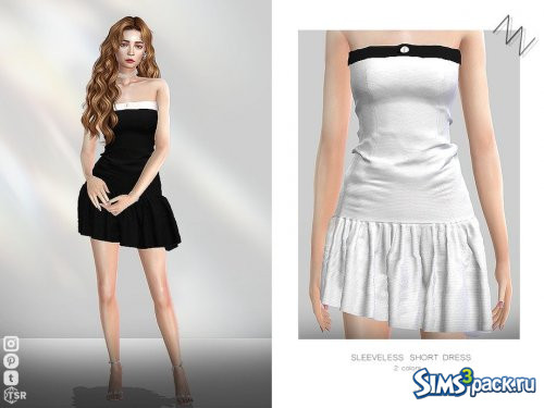 Короткое платье без рукавов от ZNsims