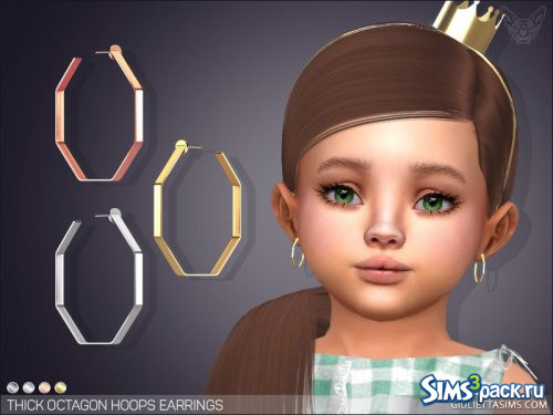 Серьги - кольца для малышей от Feyona